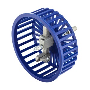 Tagliapiastrelle circolare LUX Classic con protezione blu per lavori di piastrellatura.