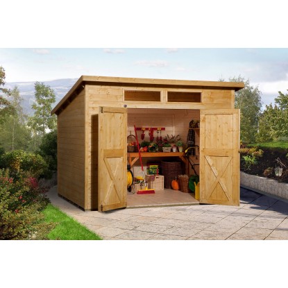 Casetta da giardino in legno Weka 325 A 1 rovere chiaro 4,93 m²