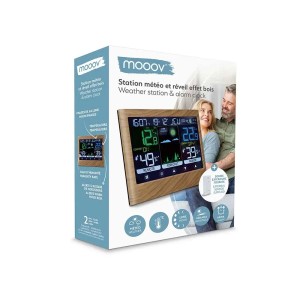 Stazione meteo e sveglia a colori con sonda esterna