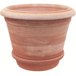 t.b.t. in terracotta, vaso classico per giardino e balcone.