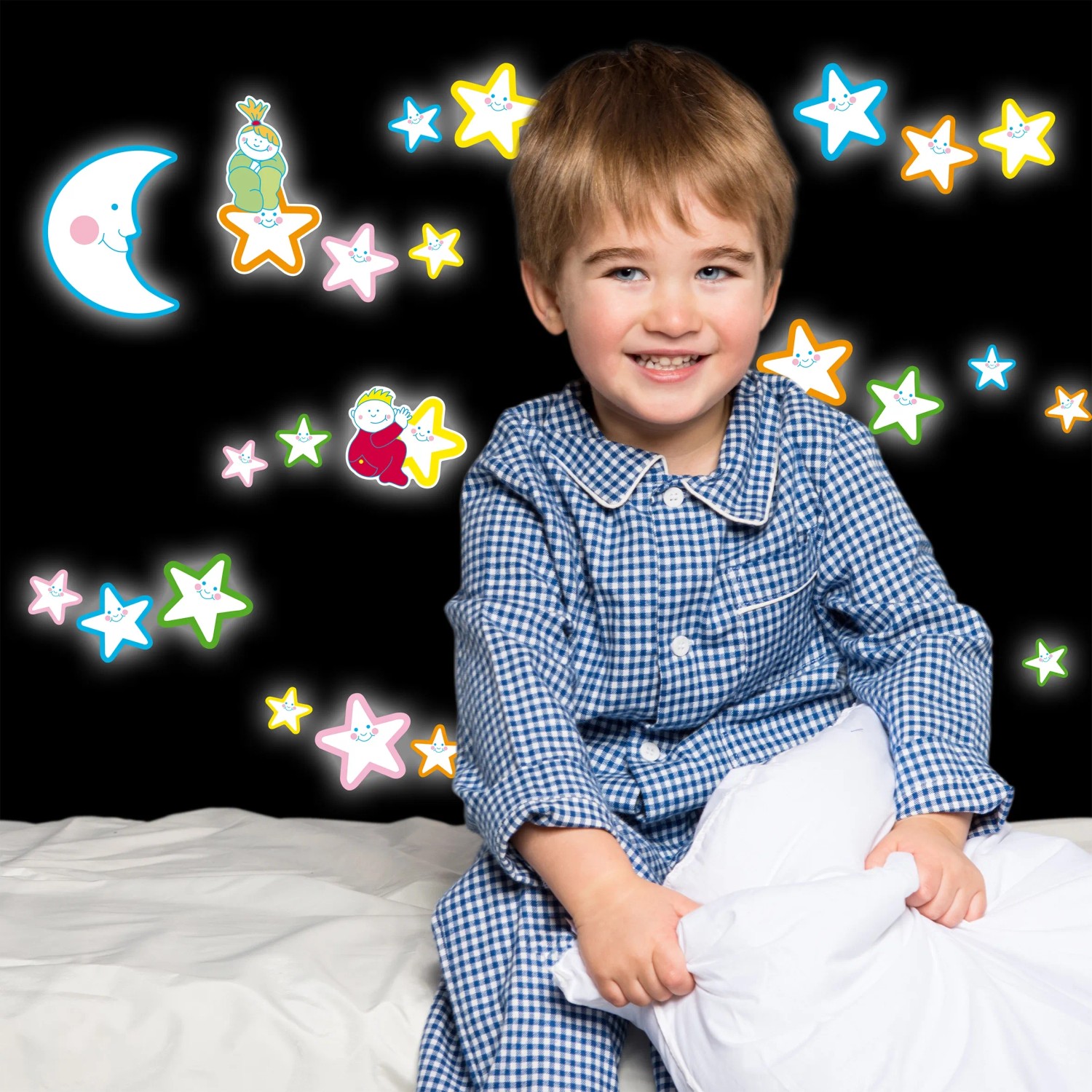 Stelle Fosforescenti Adesive Per Soffitto – Set 134 Pezzi Con Astronavi E Luna, Per Cameretta Dei Bambini, Effetto Notte Stellata