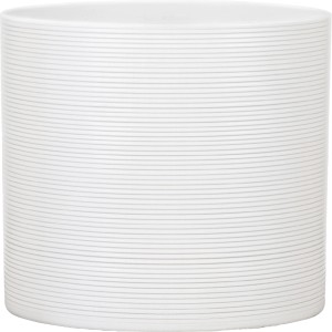 Scheurich vaso decorativo 828, Ø 23 cm, Panna, in ceramica con sottili scanalature.