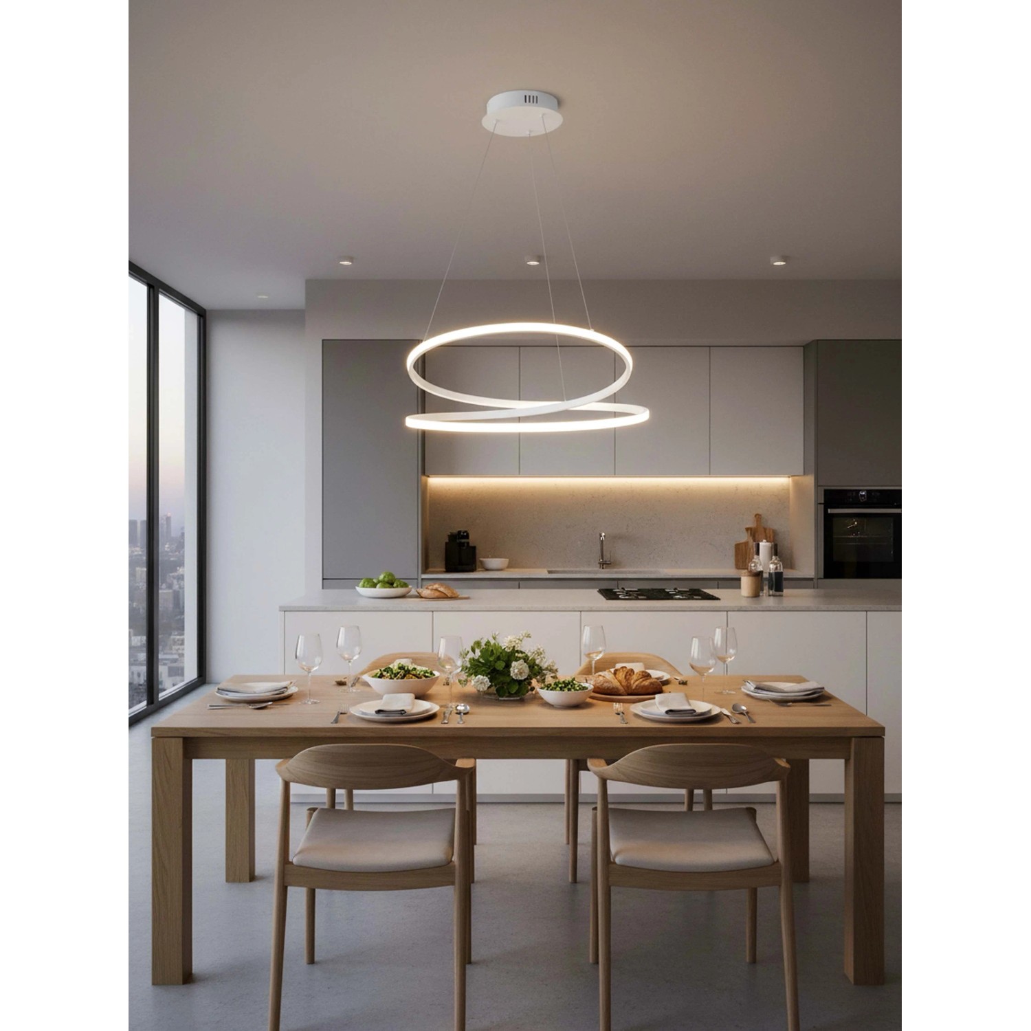 Sospensione LED Melissa 3800 lm 3000K 50x50 cm_5