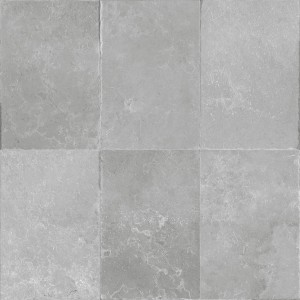 Piastrelle in pietra naturale grigia, quadrate, per pavimenti e pareti.