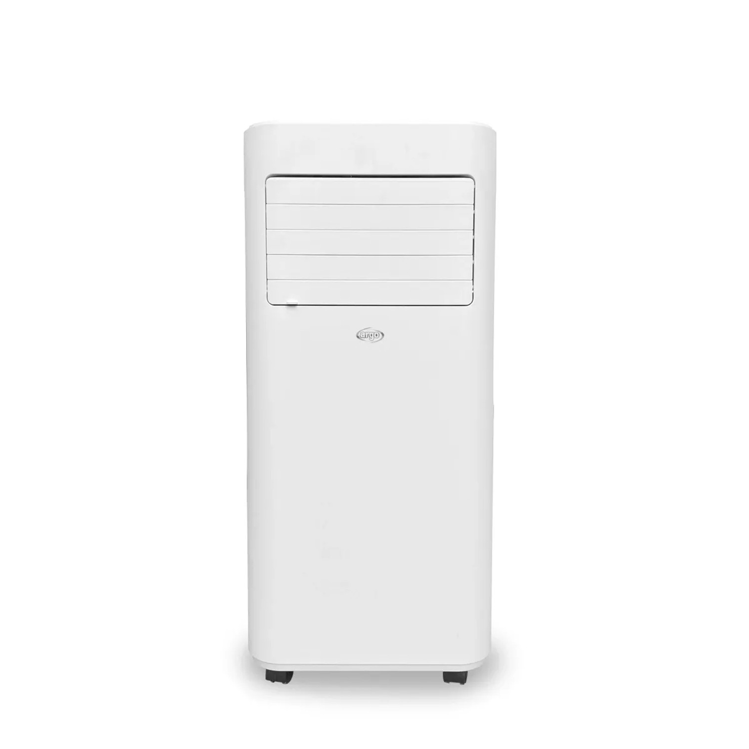 Climatizzatore portatile bianco t.b.t. per OBI. Raffrescatore compatto con ruote.