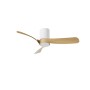 Ventilatore da soffitto con luce LED 24W Ø 97x25 cm bianco legno_2