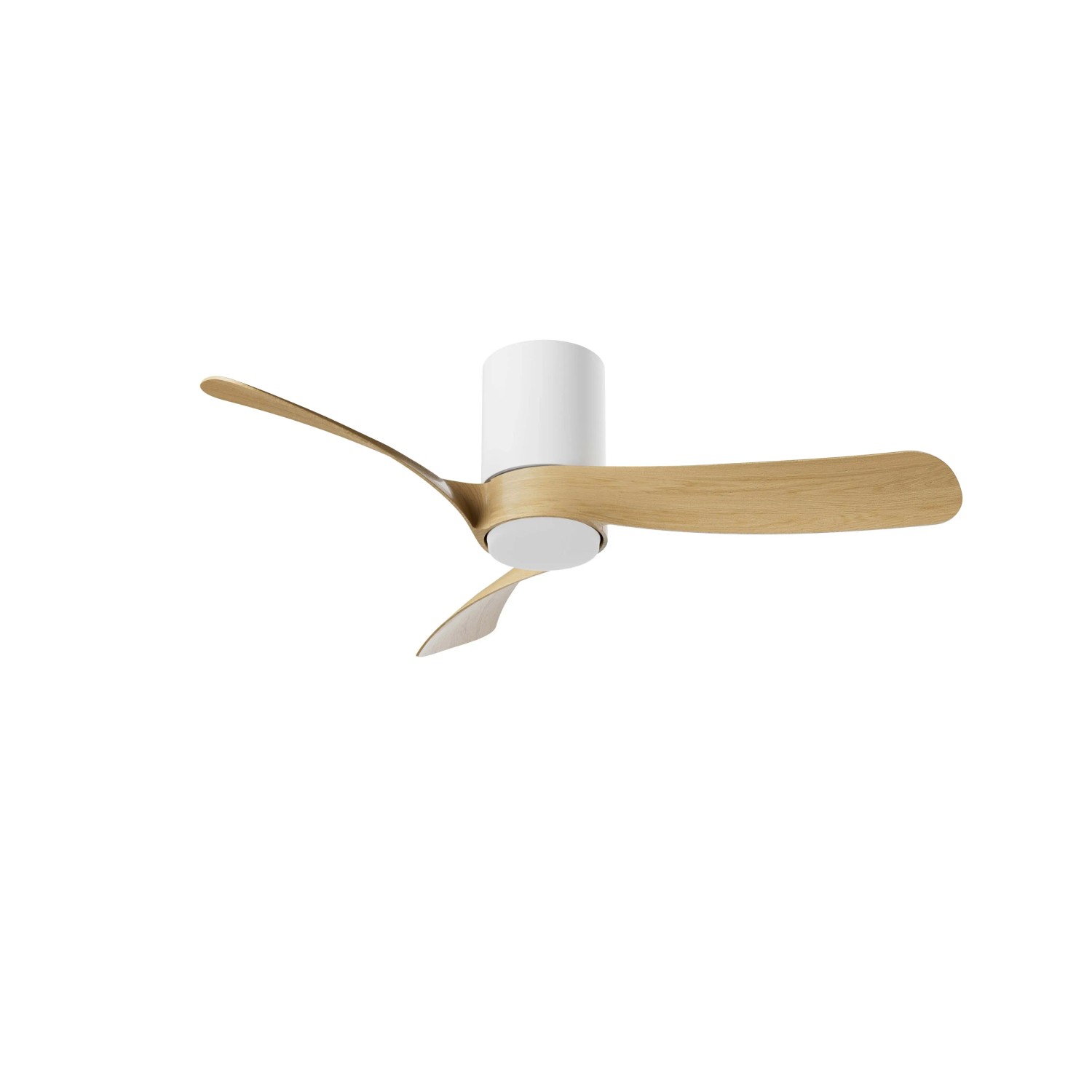 Ventilatore da soffitto con luce LED 24W Ø 97x25 cm bianco legno_2