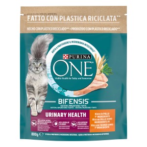 Purina ONE Urinary Health cibo secco per gatti, con pollo, 800g.