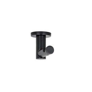 Supporto per bastone per tenda t.b.t. nero per montaggio a soffitto.