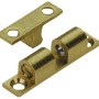 Fermascatto a sfera, 49x9 mm, ottone opaco, con contropiastra per avvitare.