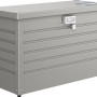 Biohort Paket-Box 100 in grigio quarzo metallizzato: Box universale con serratura per la consegna sicura dei pacchi.