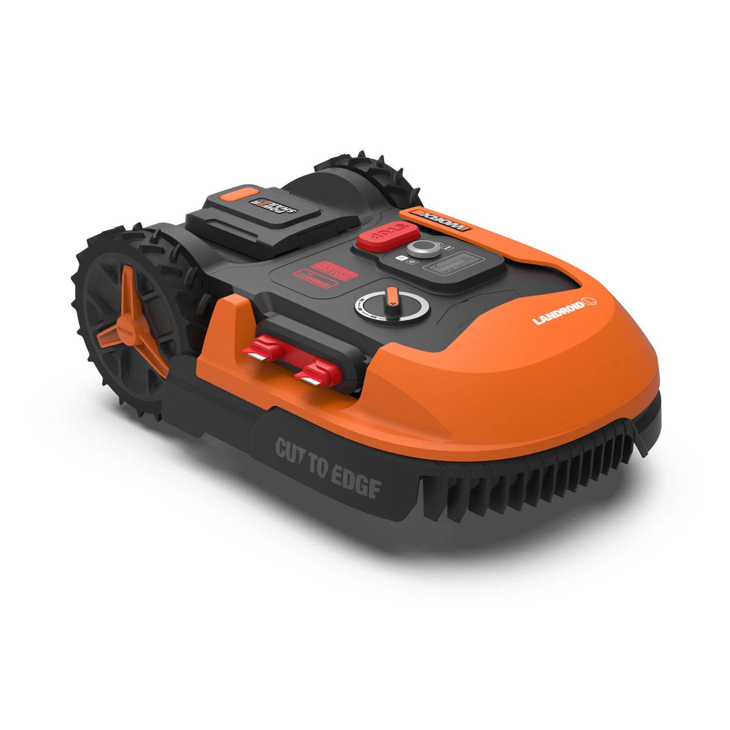 Robot rasaerba Worx Landroid L1000 WR147E.1 per superfici fino a 1000 m² in arancione e nero.