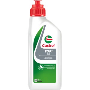 Castrol TOP! 50 Olio motore 2 tempi per moto, flacone da 1 litro.
