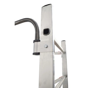 Trabattello pieghevole in alluminio Gierre 1,46x0,64 cm H max 2,97 m