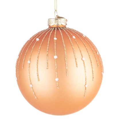 Pallina di Natale in vetro spill pesca Ø 10 cm