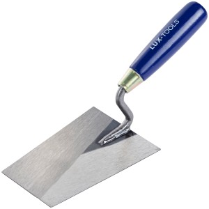 Cazzuola da stucco LUX Classic, 160 mm, con collo di cigno e manico in legno.