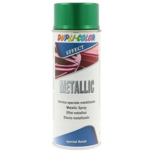 Vernice spray metallizzata verde per effetti speciali. Ideale per progetti fai-da-te.