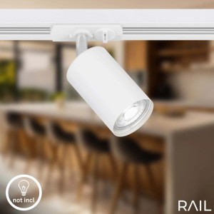 Faretto 2 luci Extension Set sistema a binario 230V 0,75m Bianco