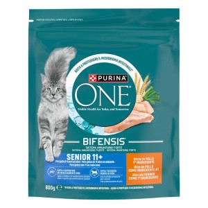 Croccantini per gatti Purina ONE senior 11+ pollo 800 g
