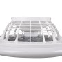 Plafoniera LED bianca Stralsund con ventilatore, Ø 50 cm. Ventilatore da soffitto con illuminazione.