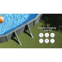 Piscina fuori terra ovale in acciaio antracite Gre 730x375 H 120 cm_3