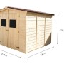 Casetta da giardino in legno sp 16 mm H210xL270xP267 cm_14