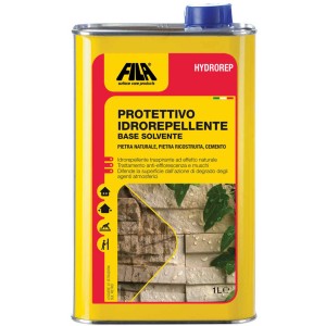 FILA Hydrorep protettivo idrorepellente a base solvente per pietra naturale, cemento e ricostruita.