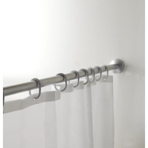 Asta per tenda doccia con anelli, parte degli accessori per docce.