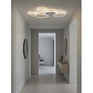 Plafoniera LED Gil 2950 lm 3000-6000K 90,5x52x4 cm bianco