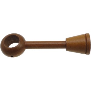 t.b.t. Supporto per bastone per tende in legno, marrone.