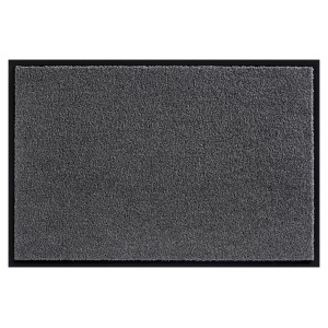 Tappeto asciugapassi grigio OBI, 60x90 cm, in poliammide con fondo antiscivolo.