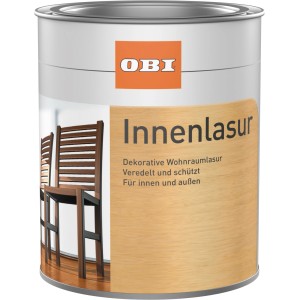 Barattolo di impregnante per interni OBI, bianco naturale, 750ml.