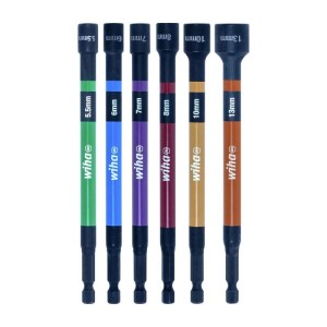 Chiavi a tubo magnetiche per avvitatore 150 mm 6 pz