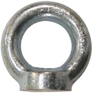 Bullone ad anello argentato per Anelli e rondelle di sicurezza.