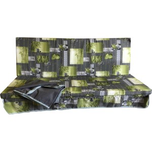 Set di cuscini Dondoli con motivo bambù e pietra per dondolo Hollywood.