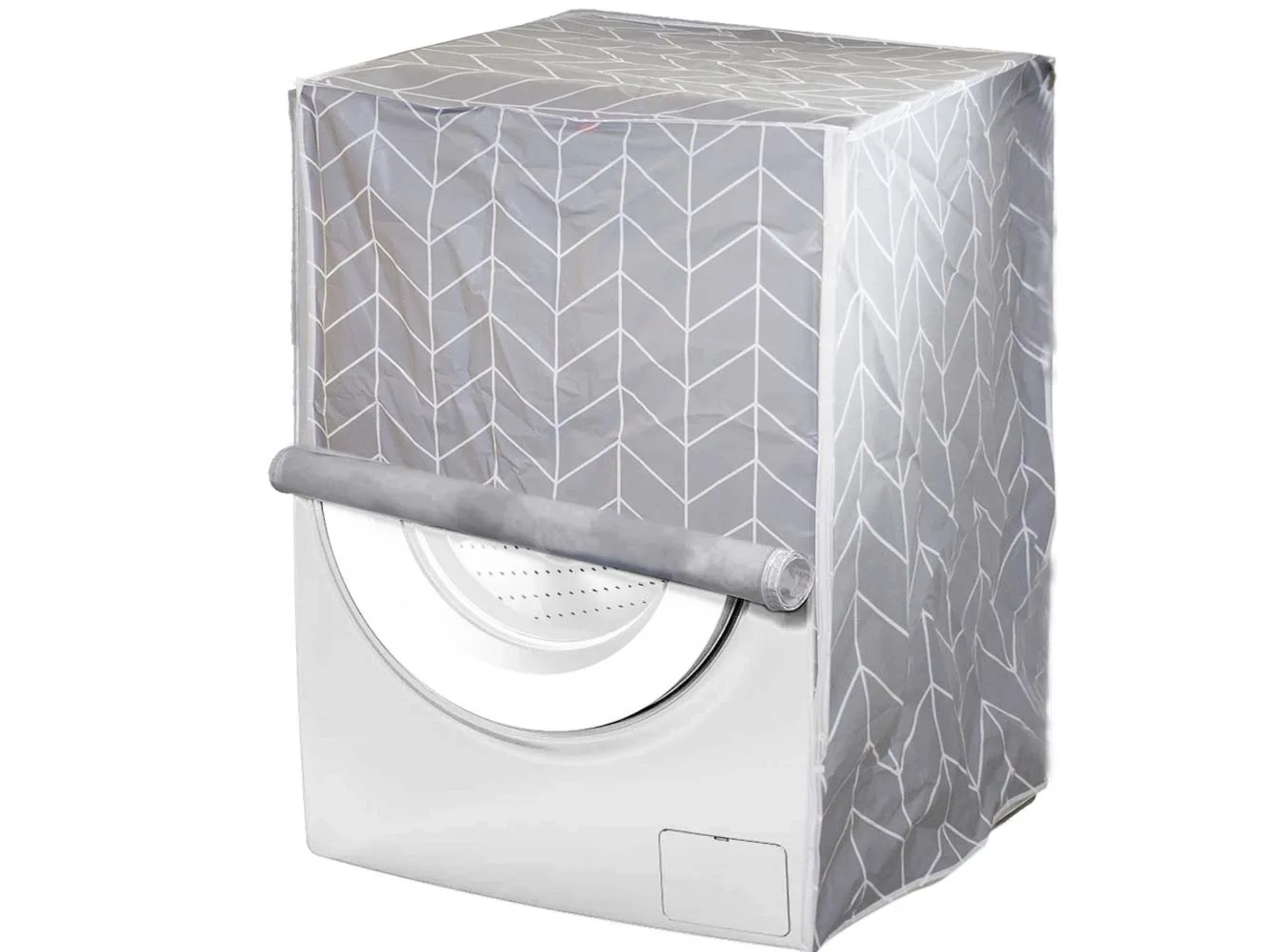 Bestlivings Rivestimento per lavatrice (stelle bianco) 60 x 60 cm con