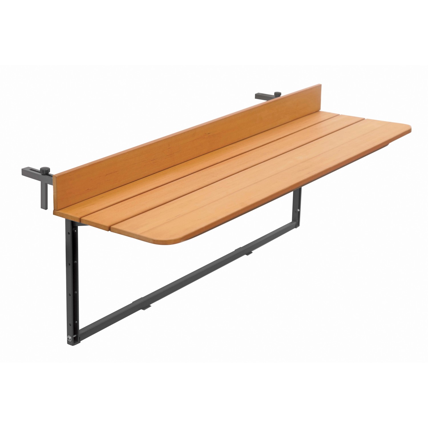 Tavolino Da Balcone GIANTEX Pieghevole - Nero, Regolabile In Altezza, 72,5x64x60 Cm - Foto 13