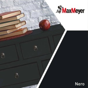 Smalto all`acqua poliuretanico brillante MaxMeyer nero 0,75 l