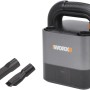 Aspirapolvere a batteria Worx WX030.9 Solo con accessori per pulizia flessibile.