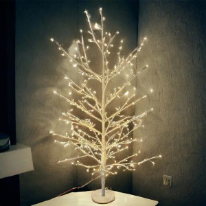 Luce decorativa da interno t.b.t. a forma di albero con luce bianca calda.