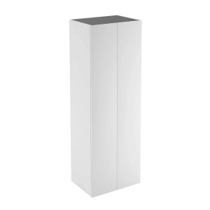 Mobile bagno colonna Caren laccato portascope 2 ante 70x205x62 cm