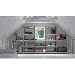 Ripiano per scaffalatura montaggio sia ad incastro che a bulloni 80x30 cm