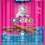 Vitakraft Cat Stick Platessa & Omega 3, 3 pezzi. Snack per gatti al pesce per pelle e pelo sani.