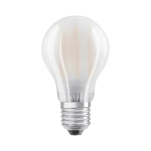 t.b.t. Lampadina LED E27 con bulbo in vetro smerigliato.