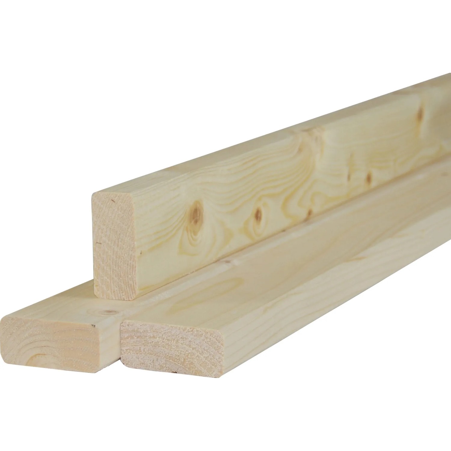 Listello in legno piallato, colore legno chiaro, per finiture interne e progetti fai-da-te.