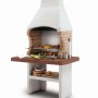 Barbecue a carbonella Palazzetti Brest griglia 68x40 cm in cemento