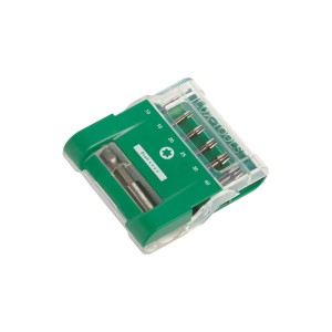 LUX Bitbox Torsion, set da 7 pezzi, con portabit magnetico e punte assortite.