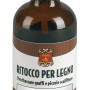 t.b.t. trattamento per legno in flacone marrone con tappo bianco.