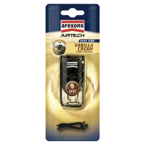 Arexons Airtech Vaniglia deodorante per auto con controllo della fragranza e clip di fissaggio.