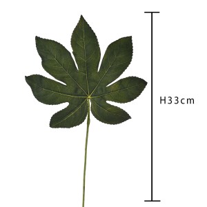 Pianta artificiale: Foglia verde, ideale per la decorazione. Replica dettagliata.